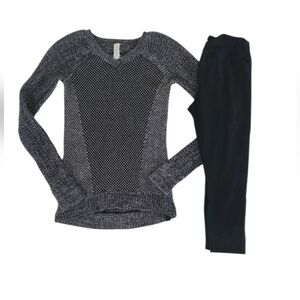 Girls Ivivva Sweater All In Motion Leggings Sz 14